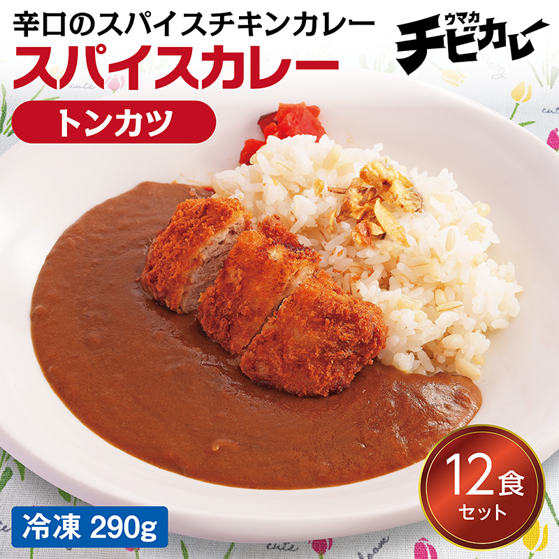 【チビカレー】スパイスカレー トンカツ12食セット