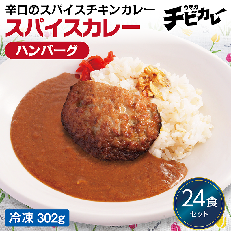 【チビカレー】スパイスカレー ハンバーグ24食セット