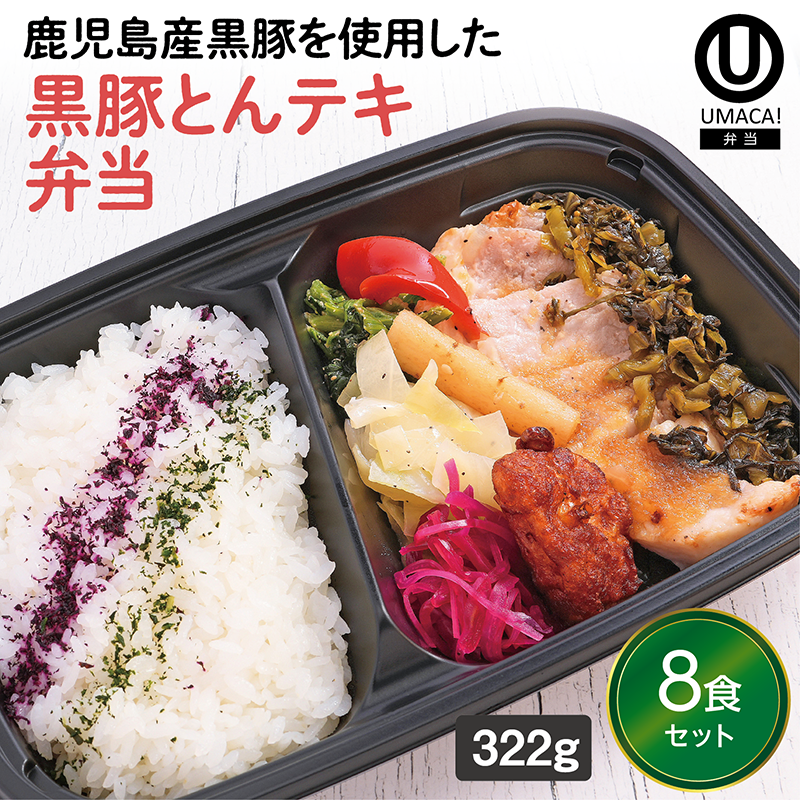 【鹿児島ご当地弁当】とんテキ弁当8食セット（冷凍食品）