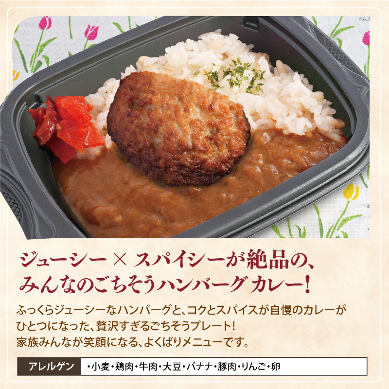 【チビカレー】りんごとはちみつカレー ハンバーグ24食セット
