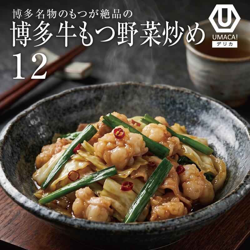 デリカ12セット 博多牛もつ野菜炒め