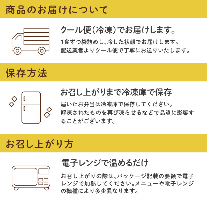 商品のお届け 保存方法 お召し上がり方