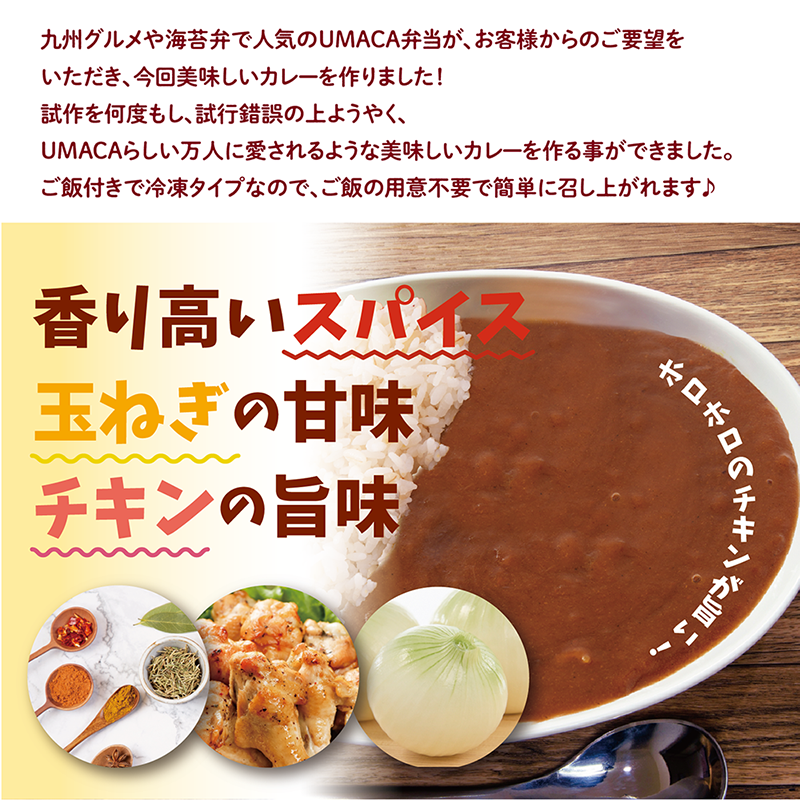 香り高いスパイス玉ねぎの甘味 チキンの旨味